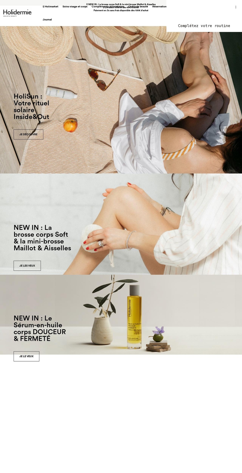 holidermie.com shopify website screenshot
