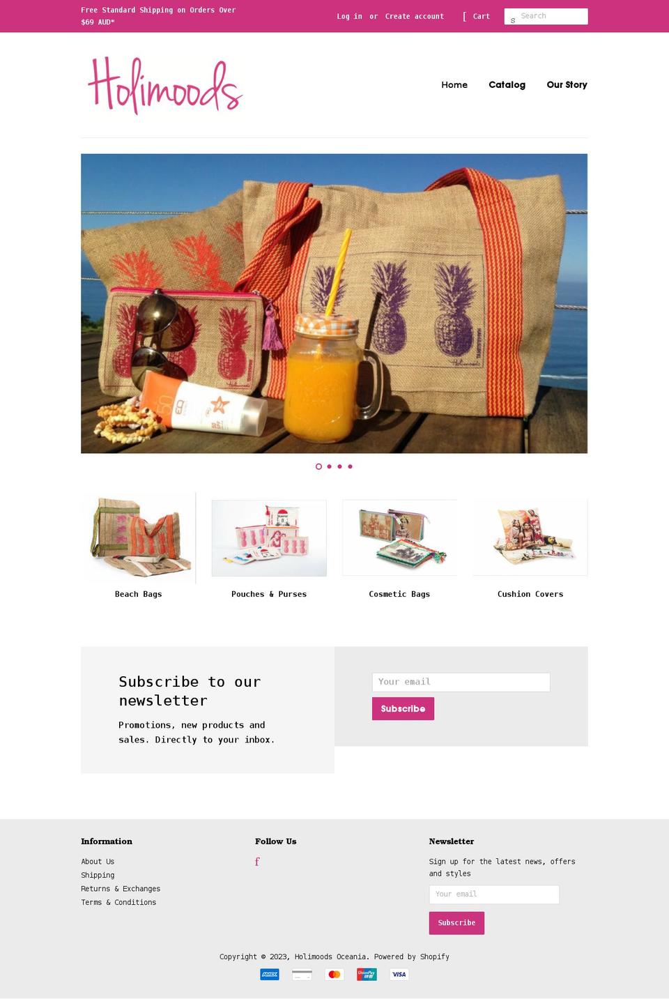 holimoods.com.au shopify website screenshot