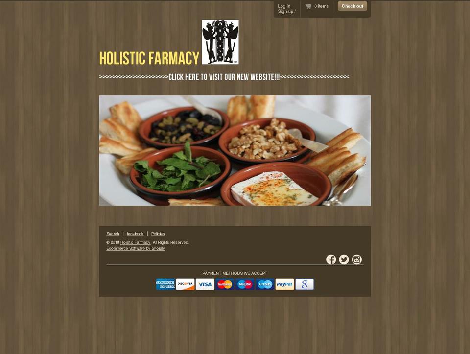holisticfarmacy.com shopify website screenshot