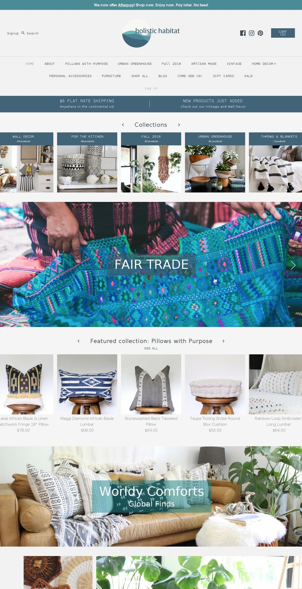 holistichabitatclt.com — Shopify storefront screenshot