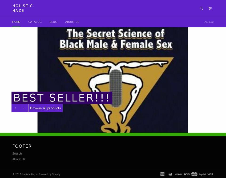 holistichaze.com shopify website screenshot