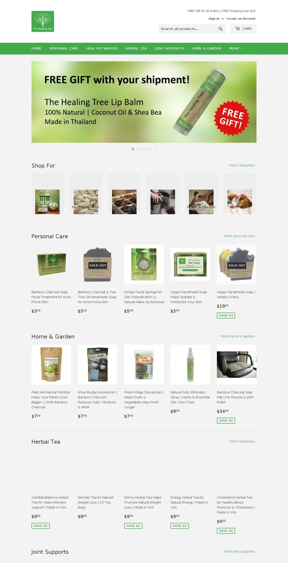 holistichealthmarket.com — Shopify storefront screenshot