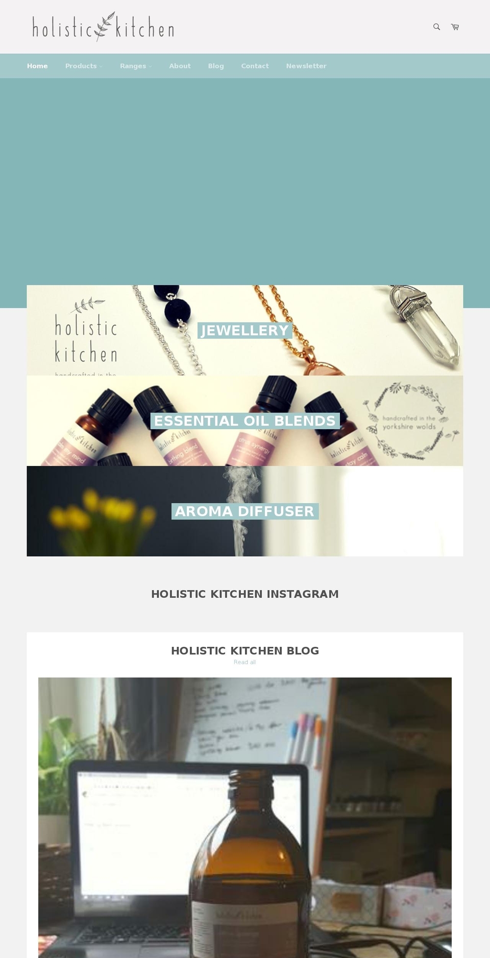 holistickitchen.co.uk shopify website screenshot