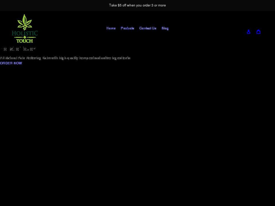 holistictouch.ca shopify website screenshot