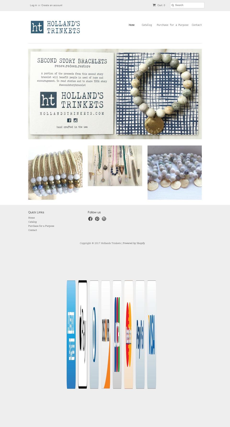 hollandstrinkets.com shopify website screenshot