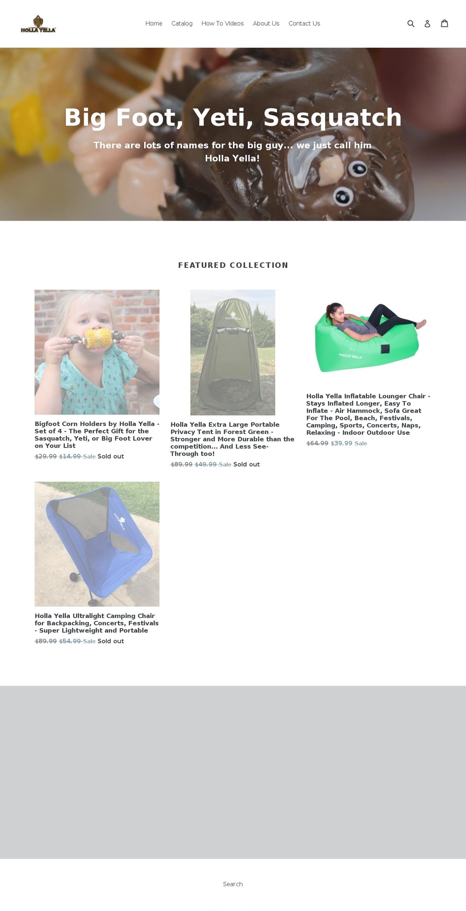 hollayella.com — Shopify storefront screenshot