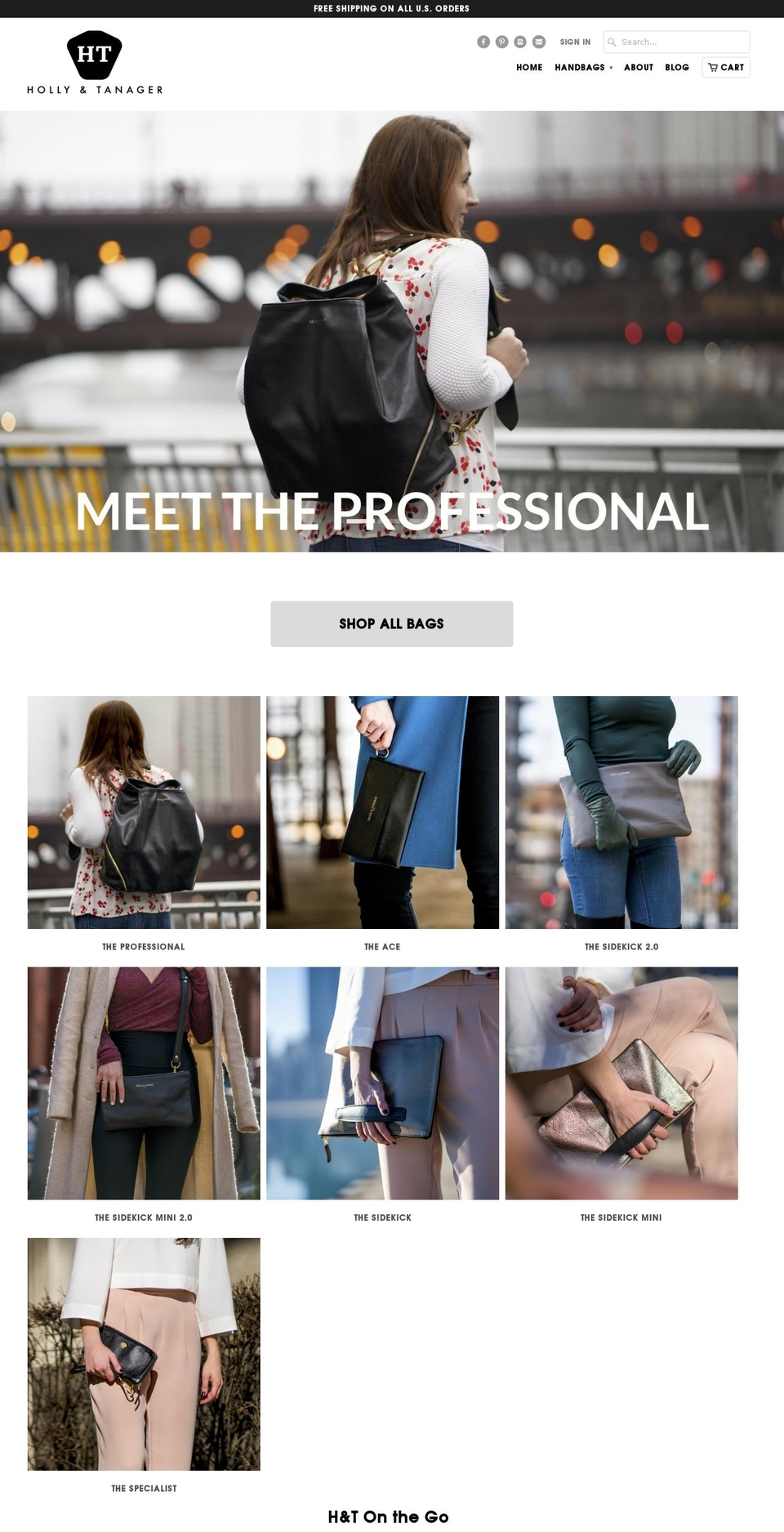 hollyandtanager.com shopify website screenshot