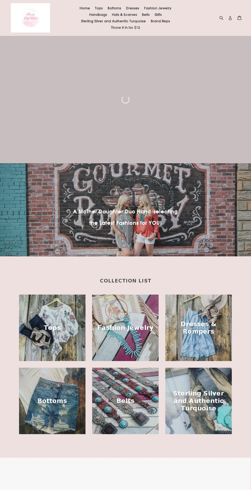 hollyhocksandheels.com — Shopify storefront screenshot
