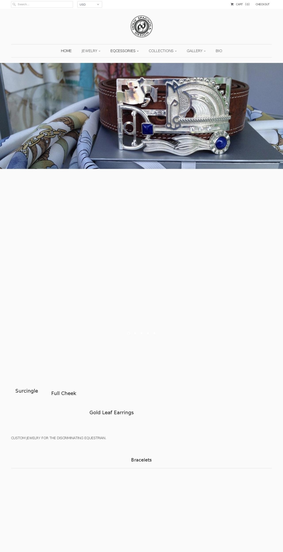 hollyspagnoladesign.com shopify website screenshot