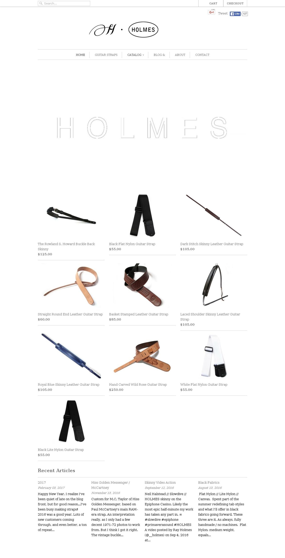 holmesbklyn.com shopify website screenshot