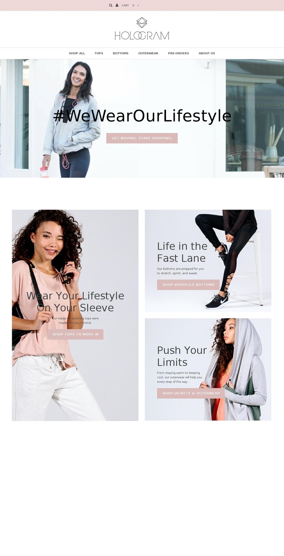 hologramla.com shopify website screenshot