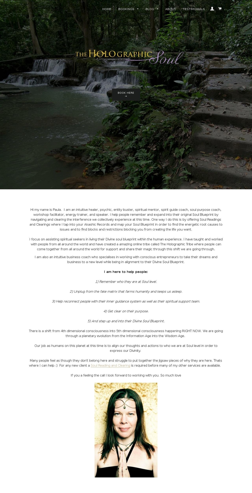 holographicsoul.com — Shopify storefront screenshot