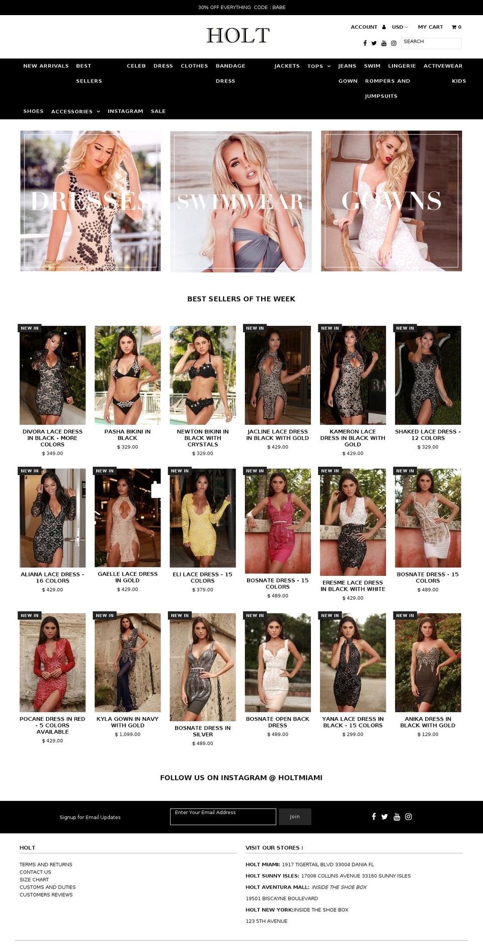 holtstore.com — Shopify storefront screenshot