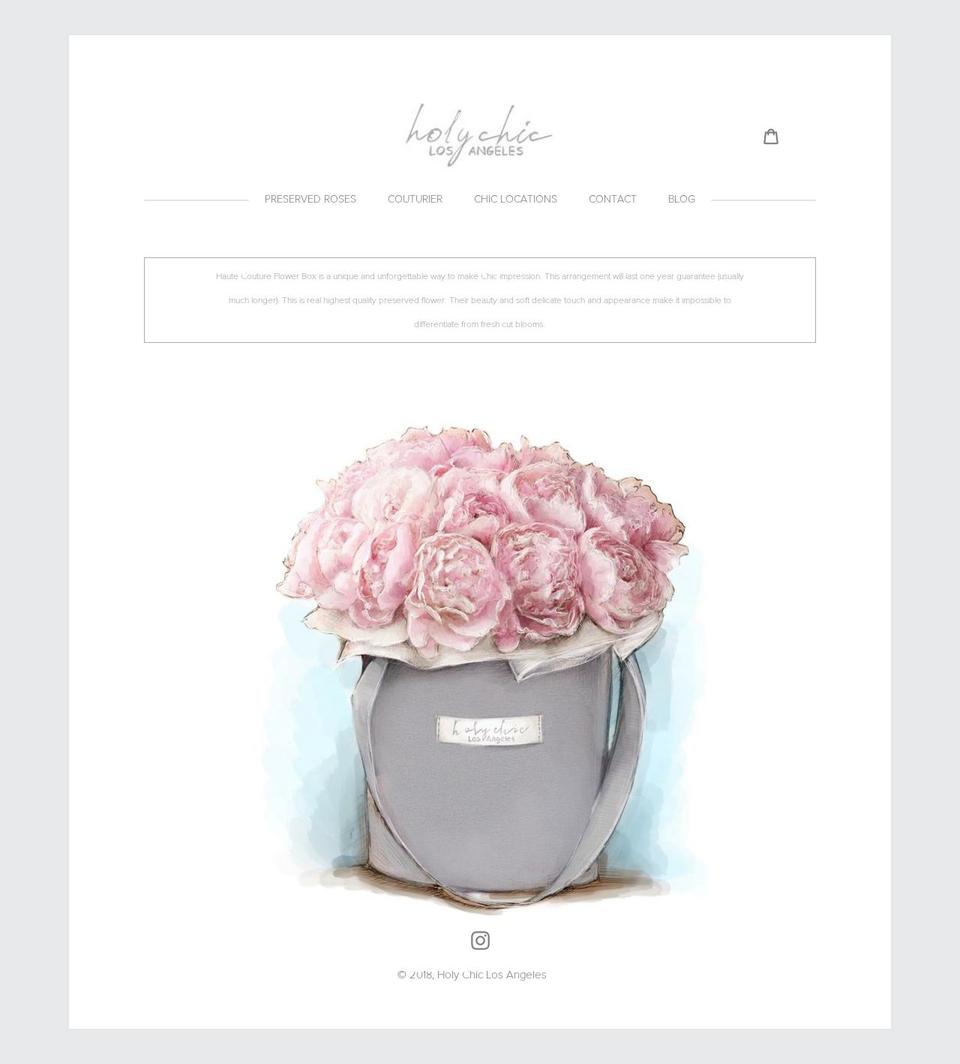 holychiclosangeles.com shopify website screenshot
