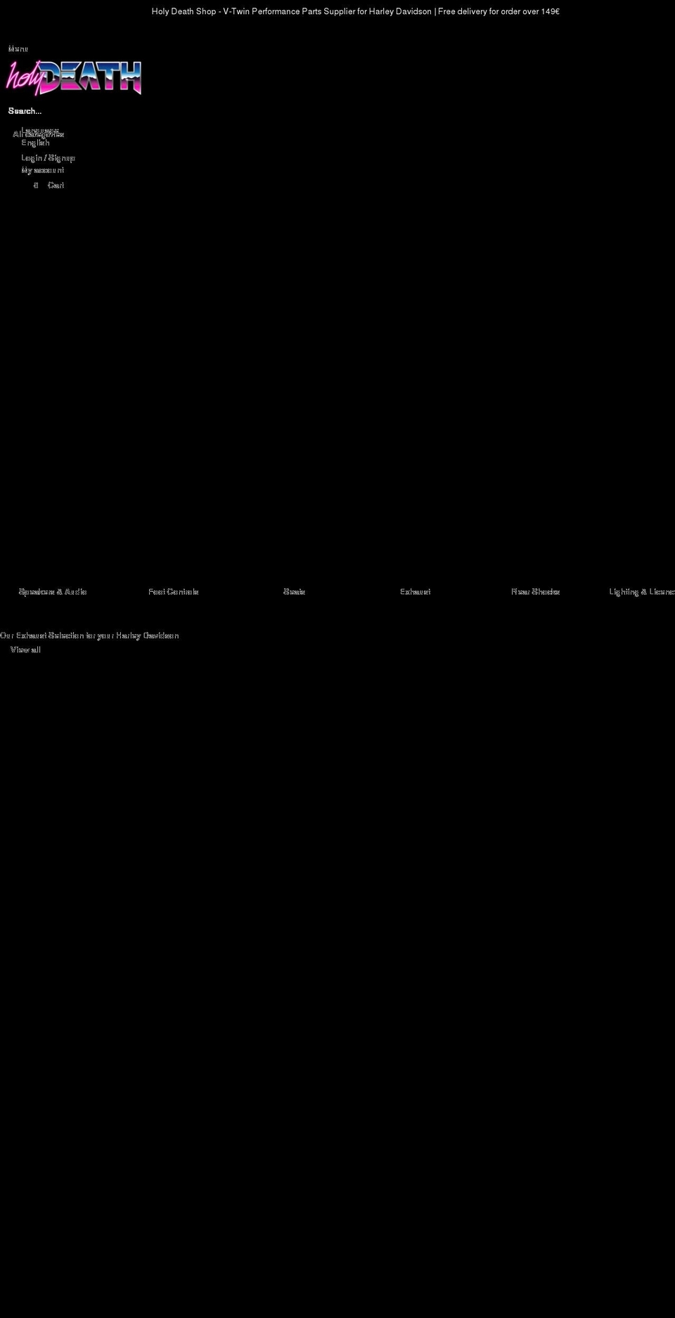 holydeathshop.com shopify website screenshot