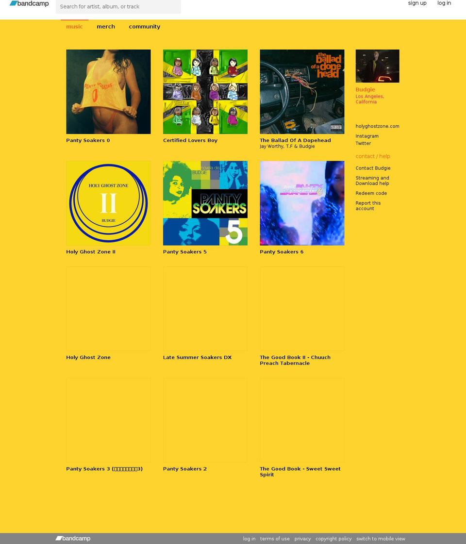 holyghostzone.com shopify website screenshot