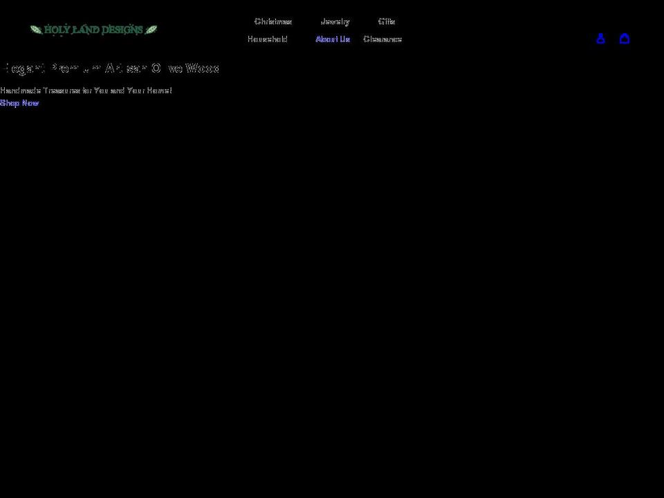 holylanddesigns.com shopify website screenshot