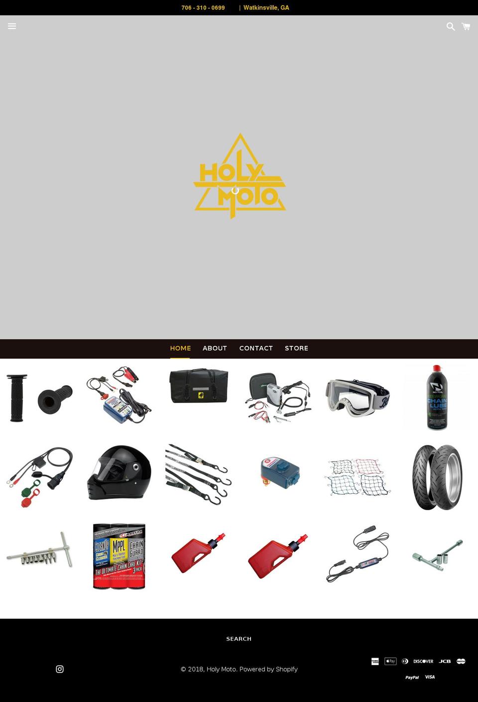 holymotousa.com — Shopify storefront screenshot