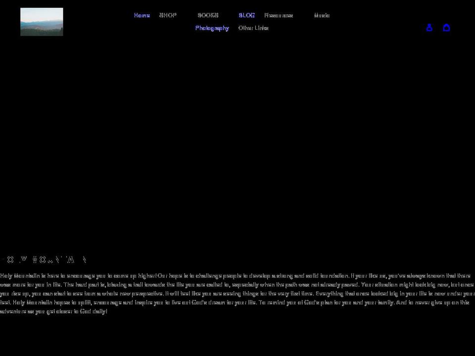 holymountaiin.com shopify website screenshot