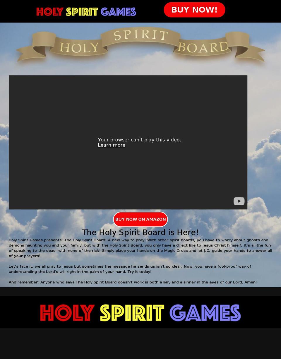 Copy of install-me-yourstore-v2-1-9 Shopify theme site example holyspiritgames.com