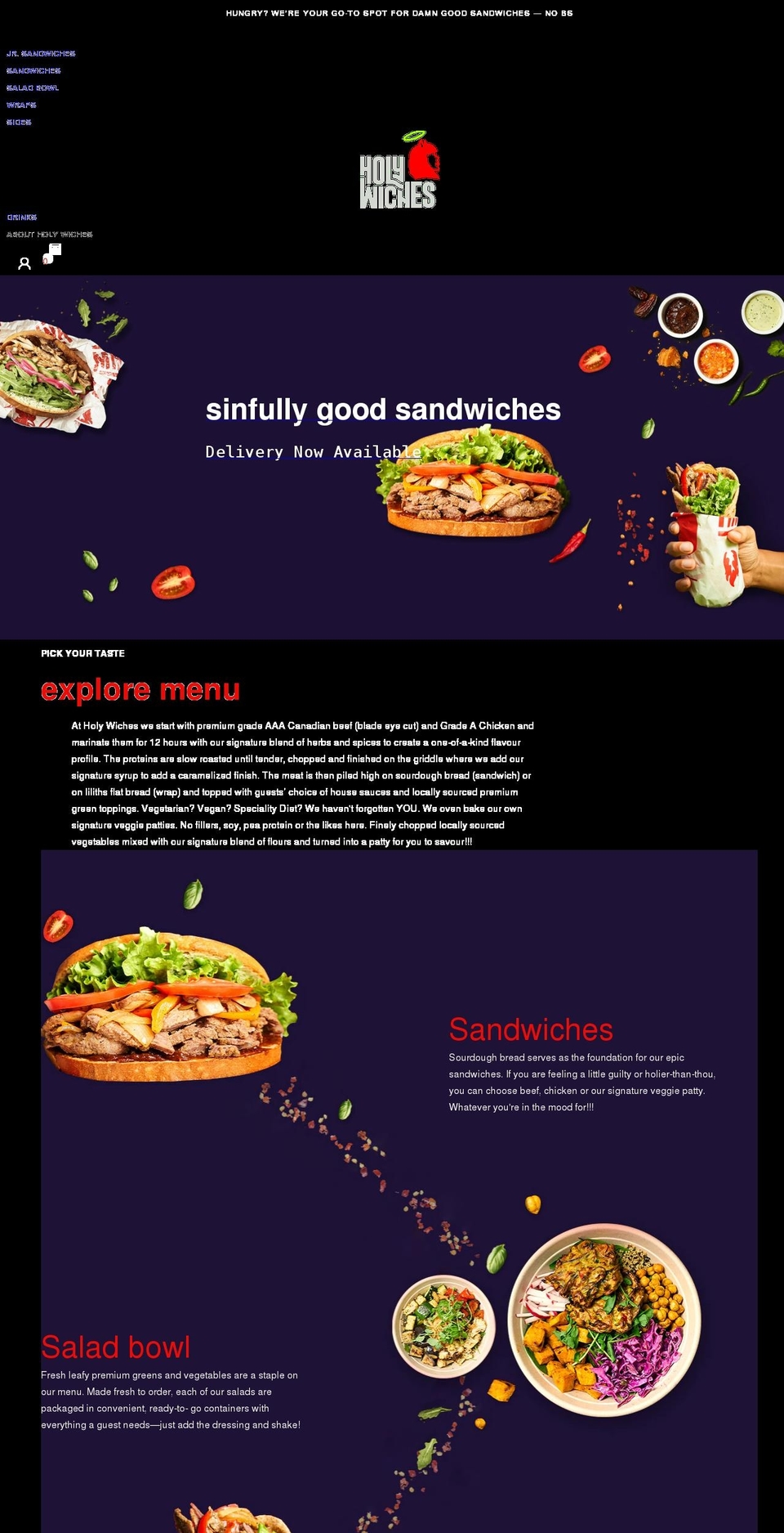 Vertex Dimension Shopify theme site example holywiches.com