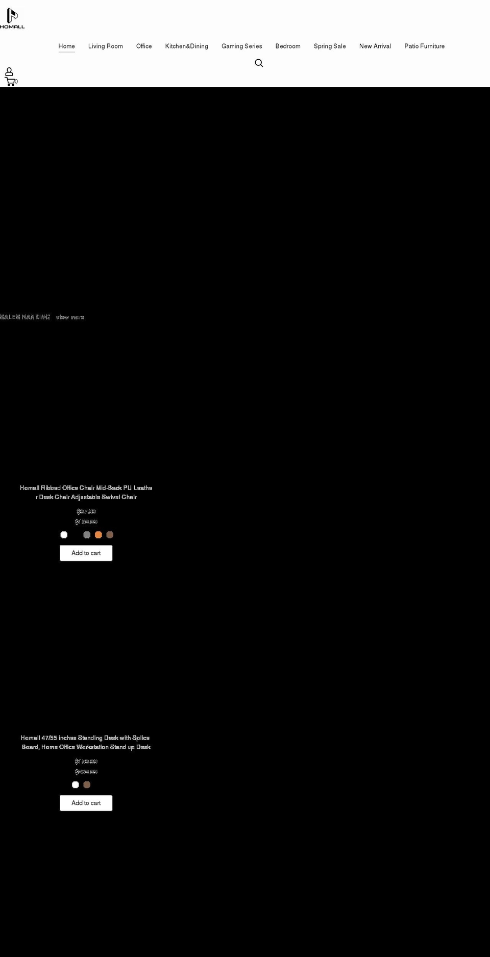 homall.com shopify website screenshot