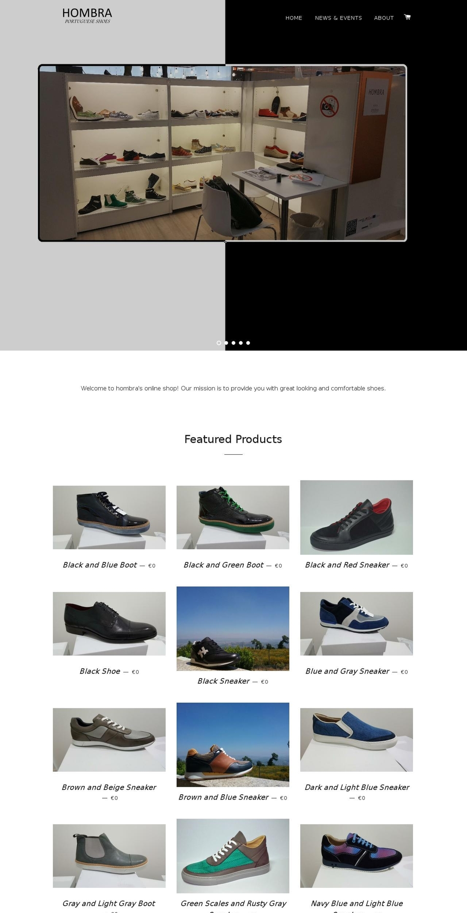 hombra.com shopify website screenshot
