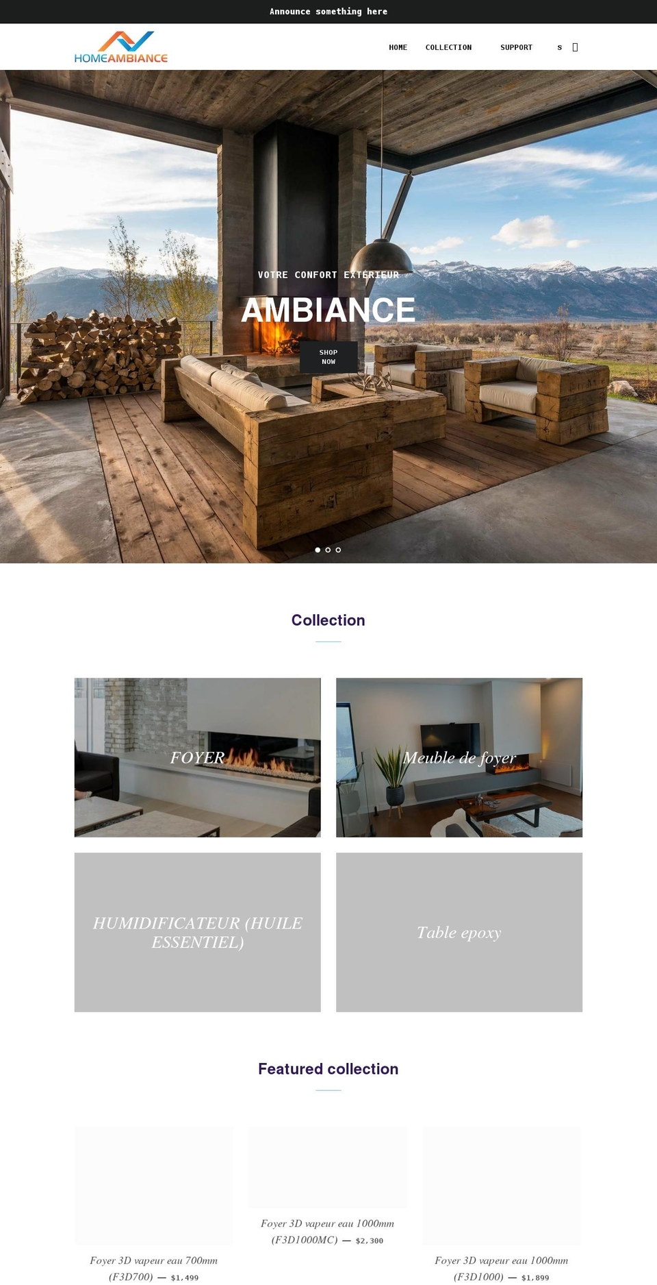 home-ambiance.com shopify website screenshot