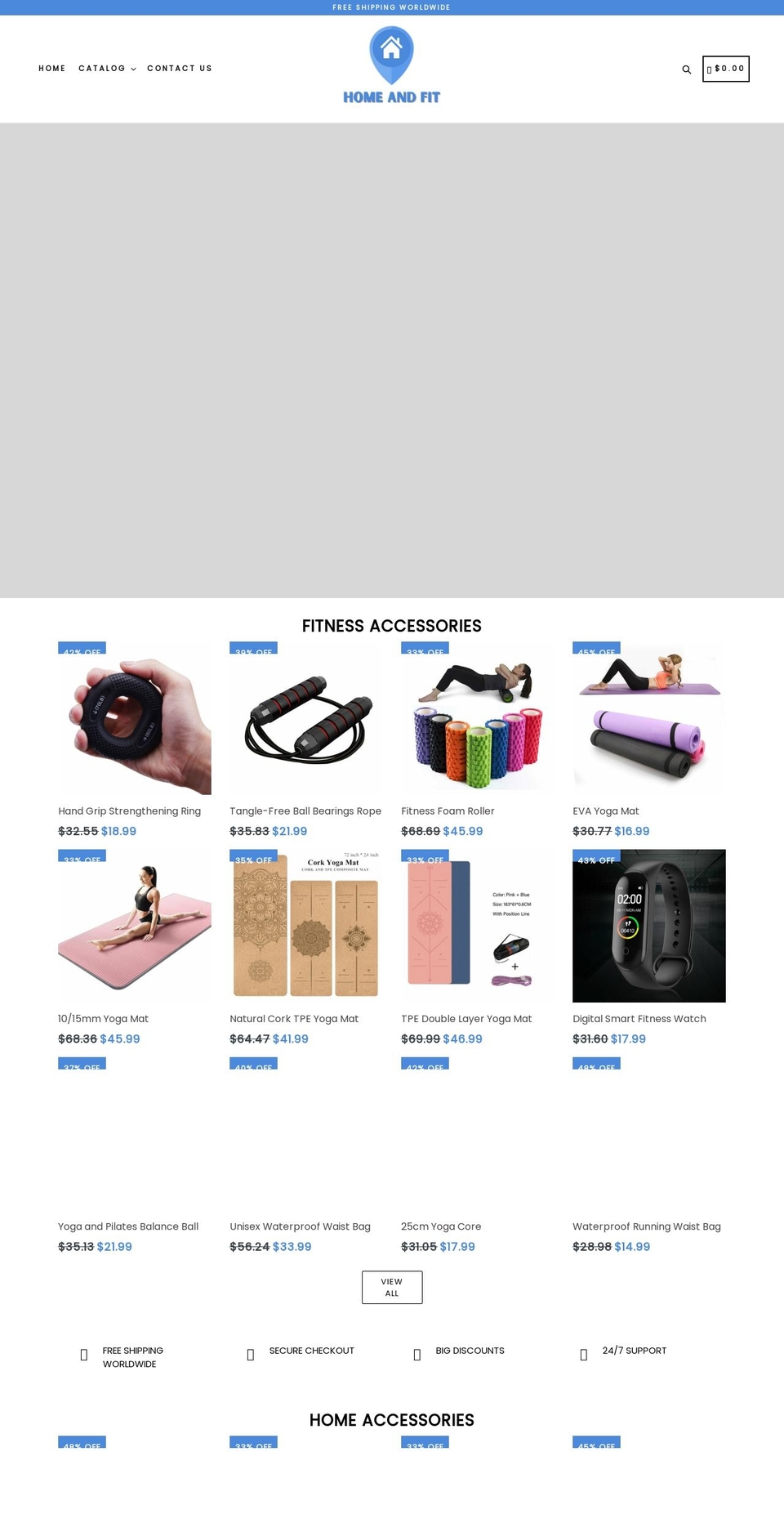 home-and-fit.com shopify website screenshot