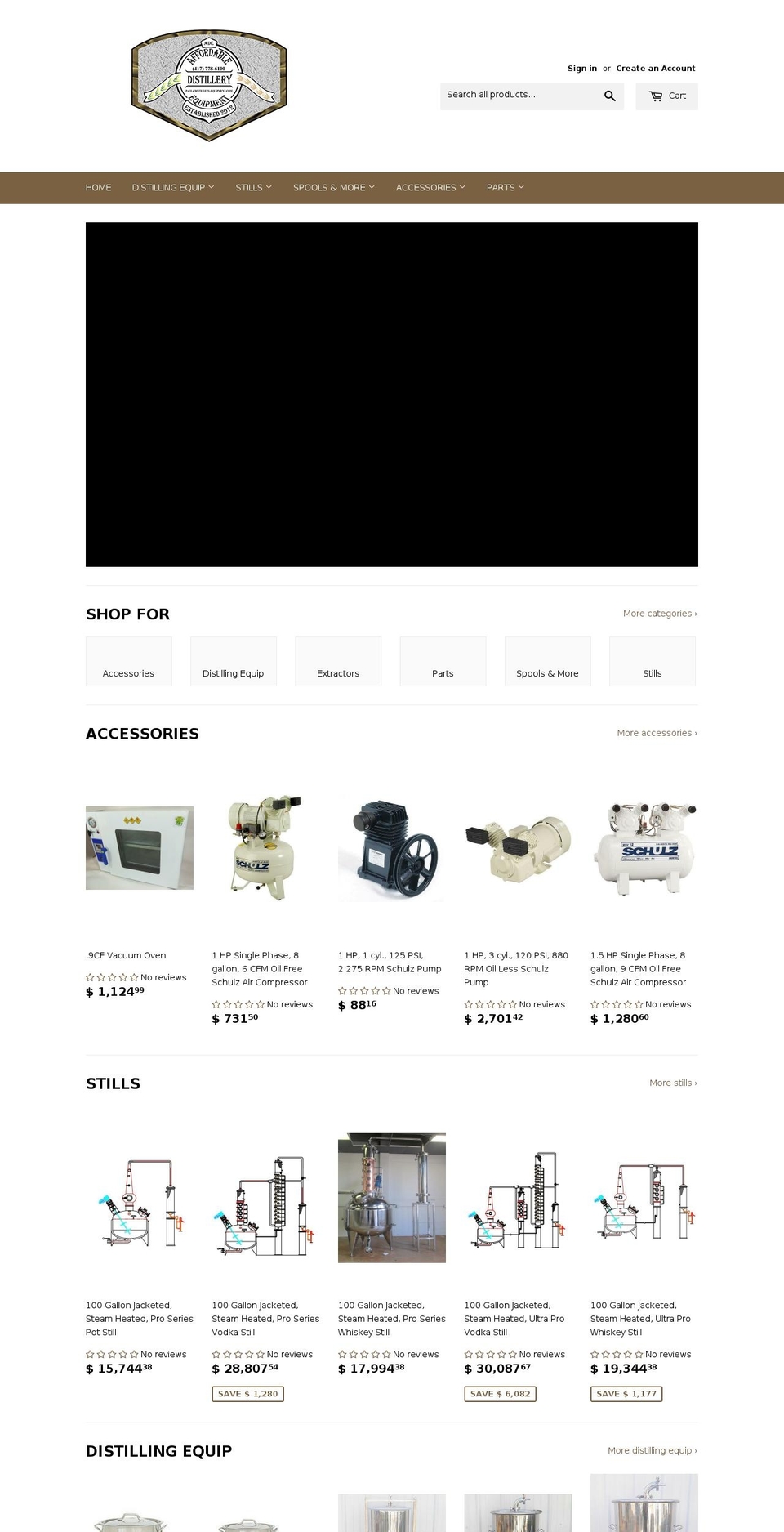 home-brewing.equipment shopify website screenshot