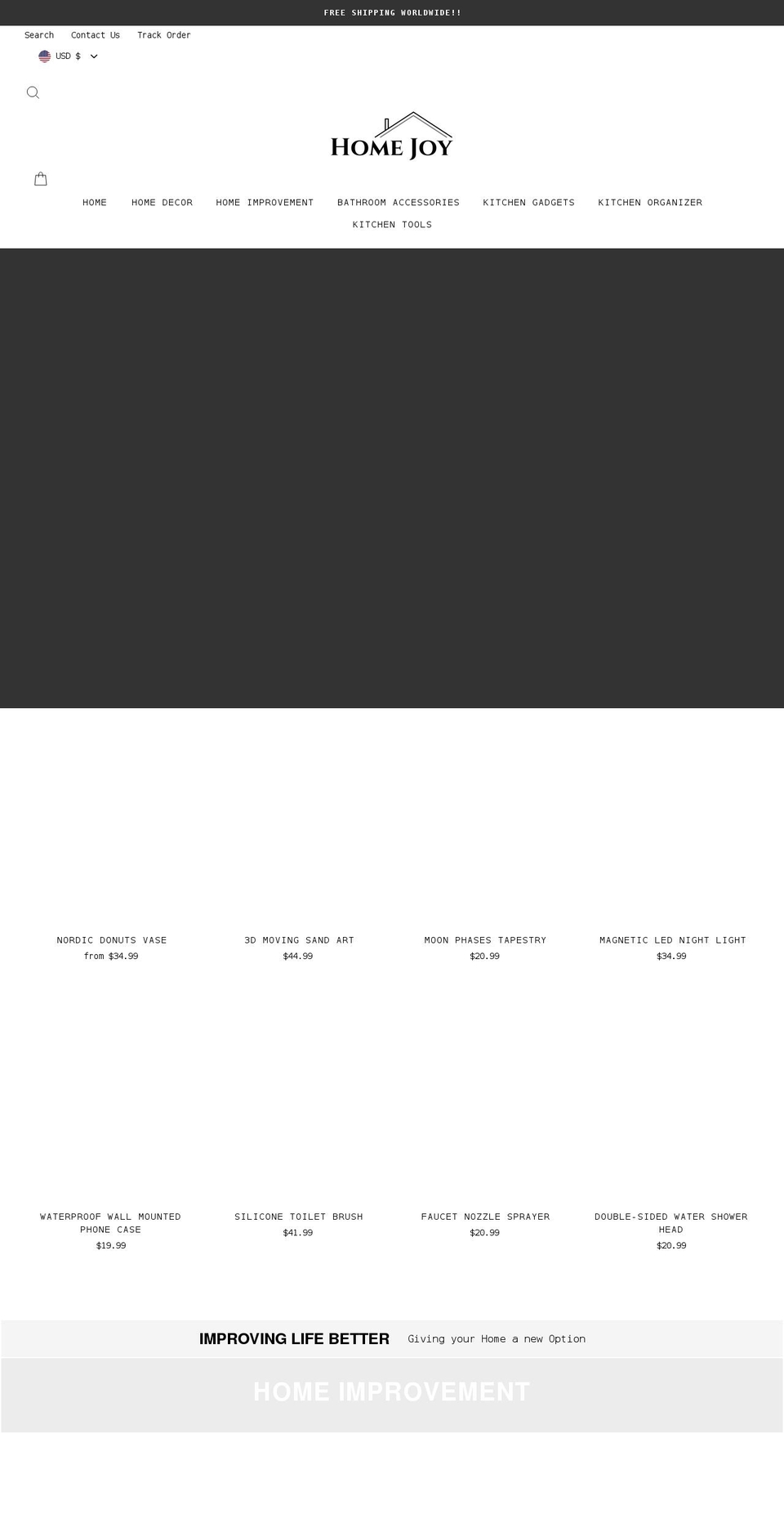 home-joy.net shopify website screenshot