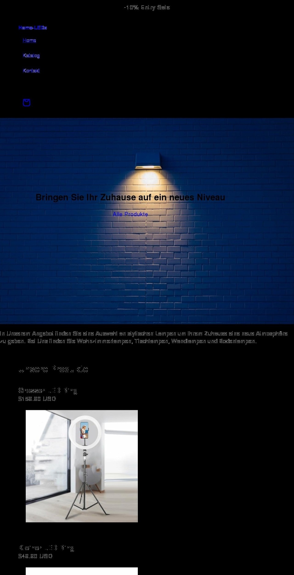 home-leds.com shopify website screenshot