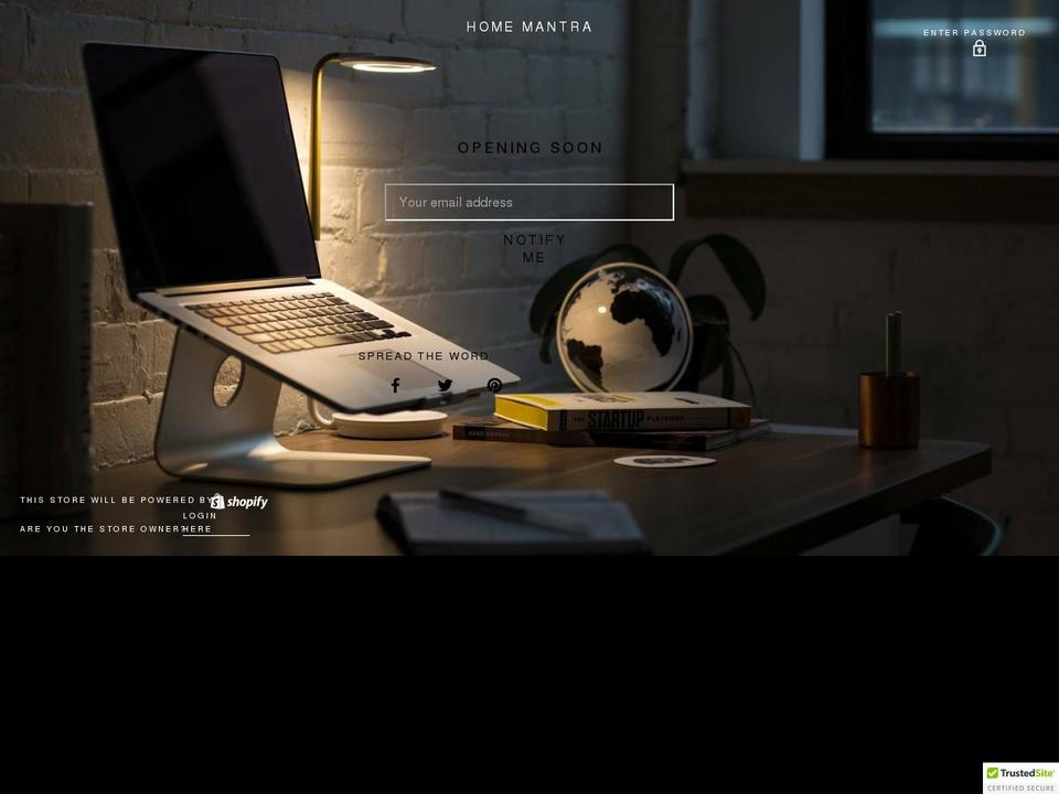 home-mantra.com shopify website screenshot