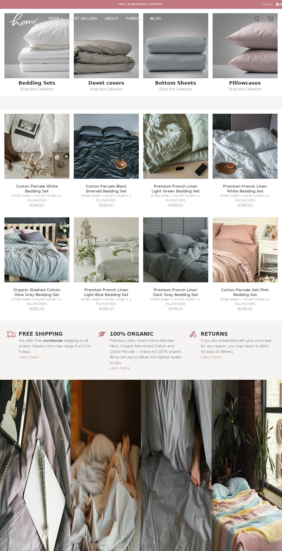 home-me.com — Shopify storefront screenshot