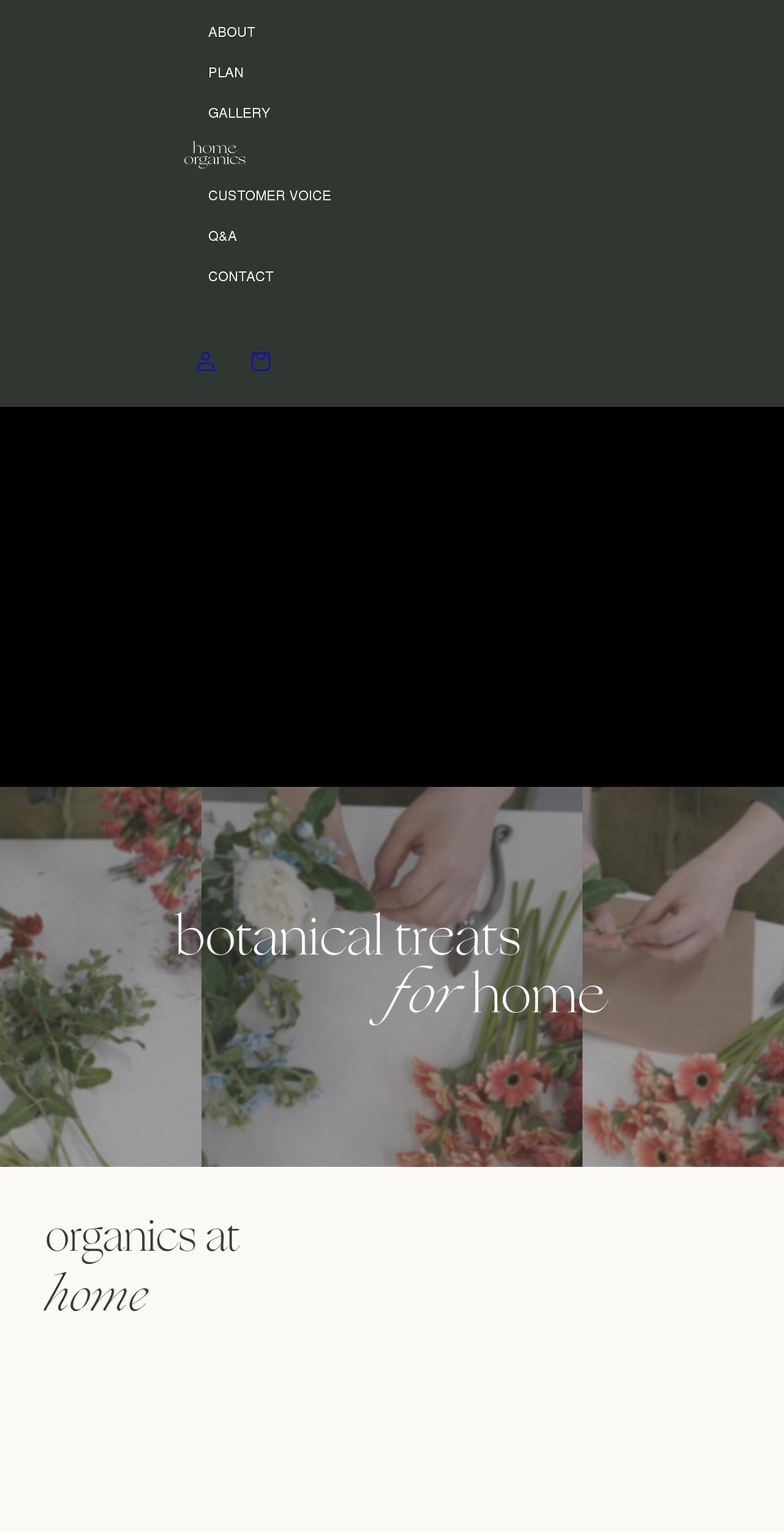 home-organics.com shopify website screenshot