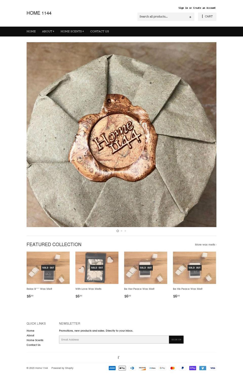 home1144.com shopify website screenshot