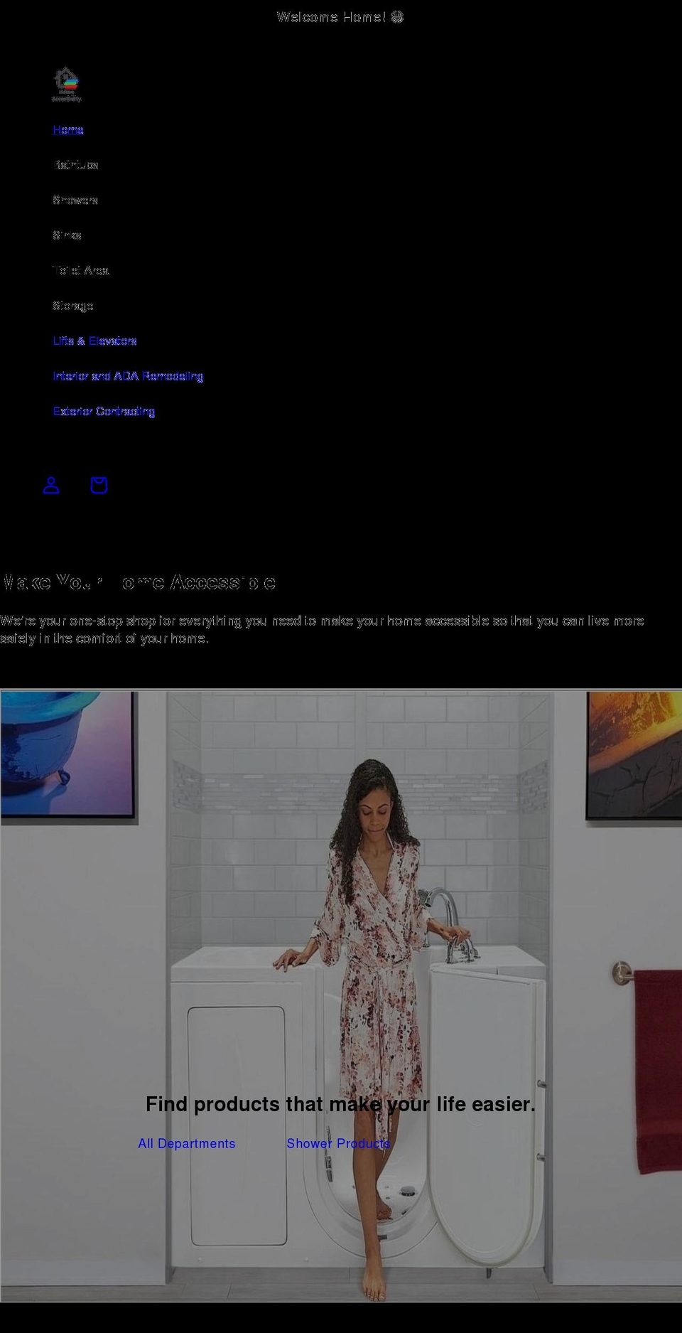homeaccessibility.org shopify website screenshot