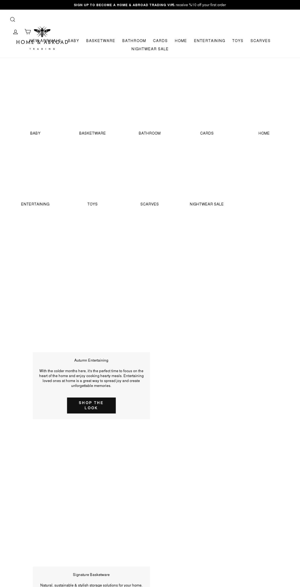 homeandabroad.com.au shopify website screenshot