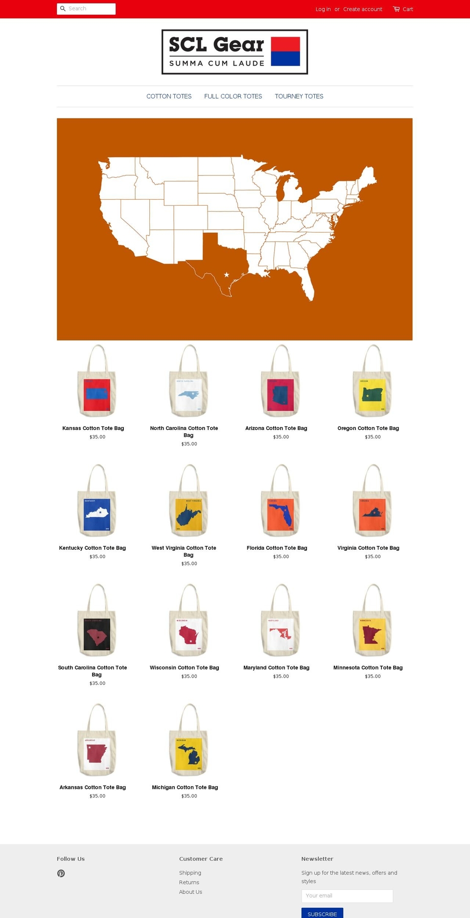 homeandawaytotes.com — Shopify storefront screenshot