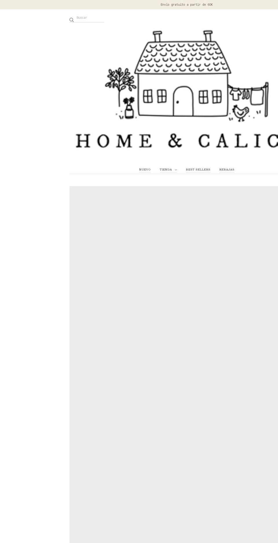 homeandcalico.com shopify website screenshot