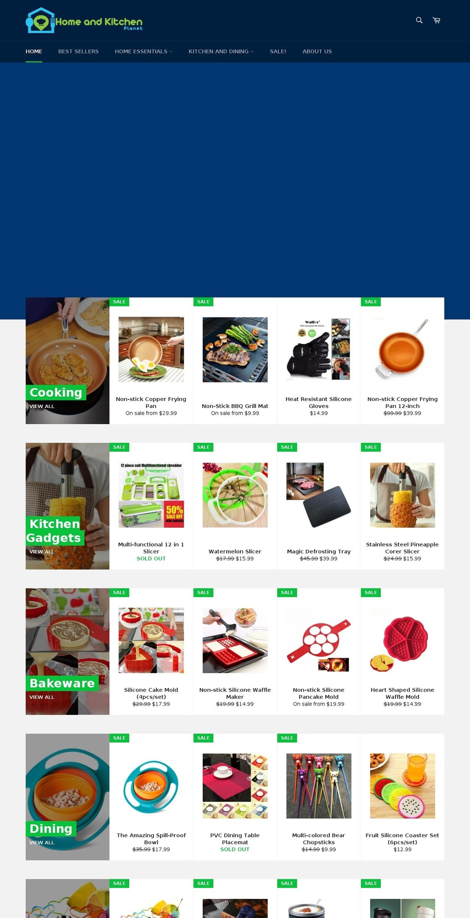 homeandkitchenplanet.com — Shopify storefront screenshot