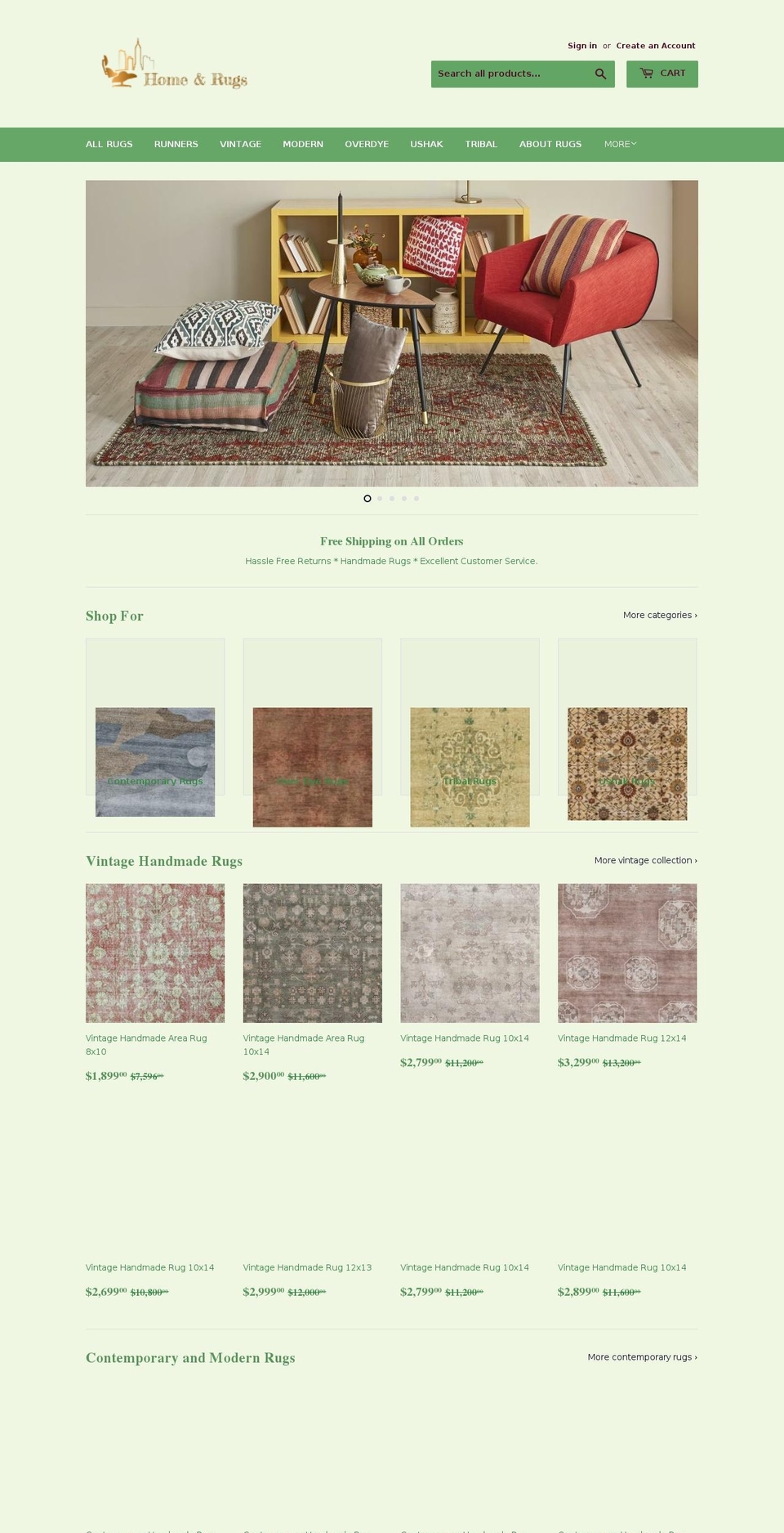 homeandrugs.com shopify website screenshot