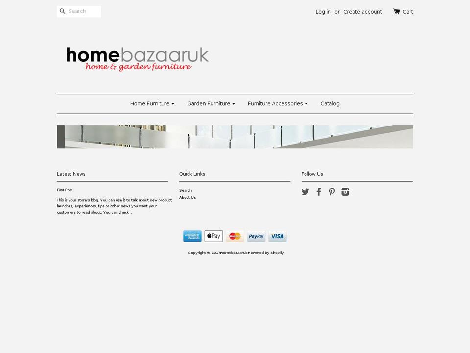 homebazaaruk.com shopify website screenshot