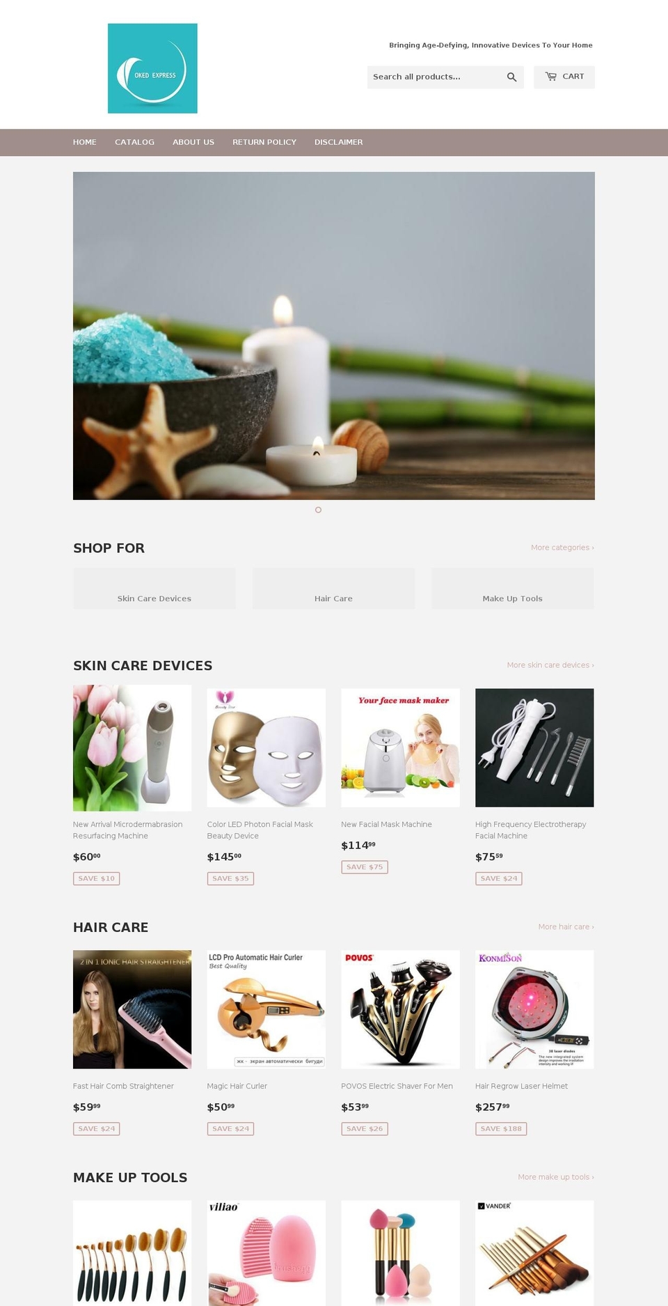 homebeautygadget.com — Shopify storefront screenshot