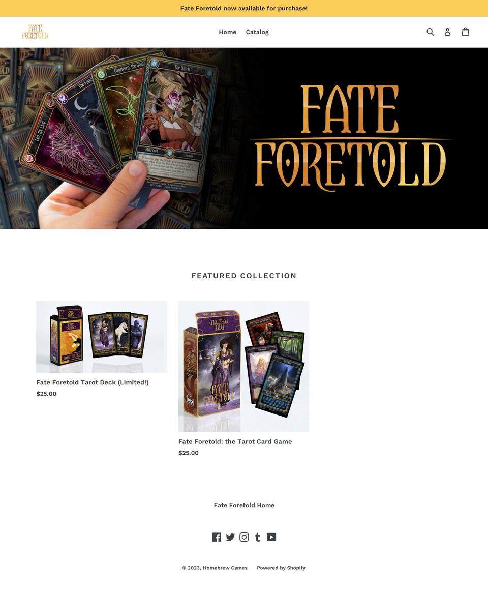 homebrew-games.myshopify.com shopify website screenshot