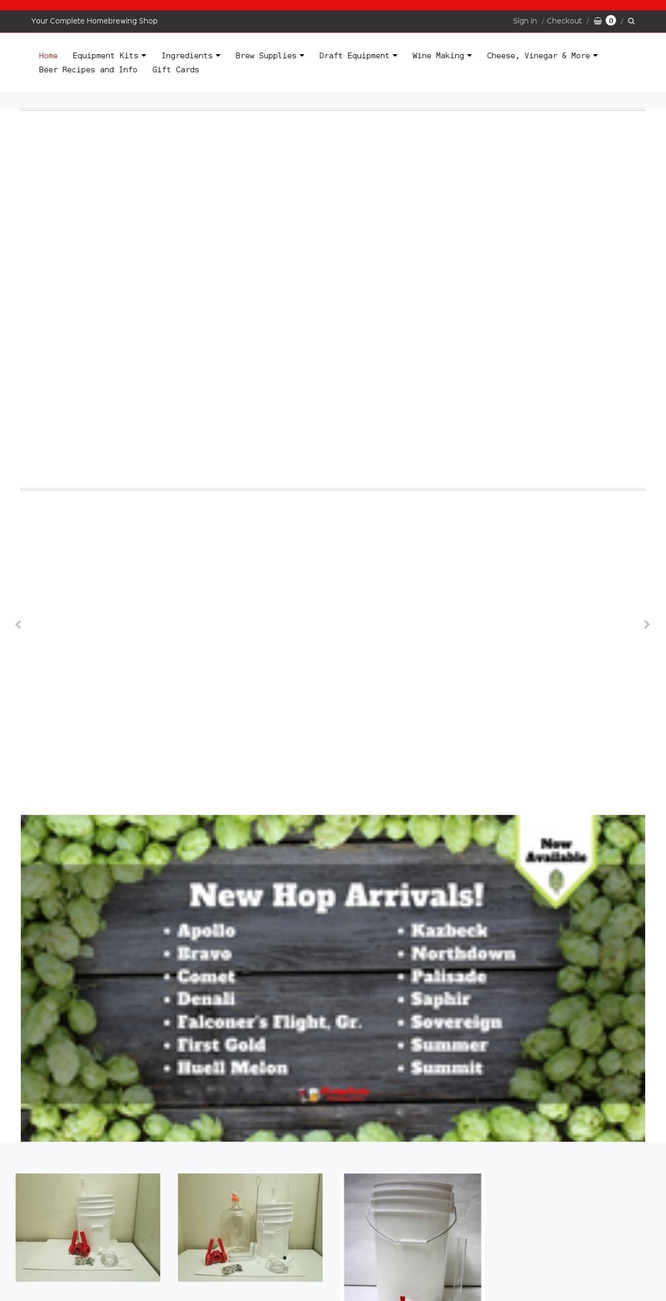 homebrewhq.com shopify website screenshot