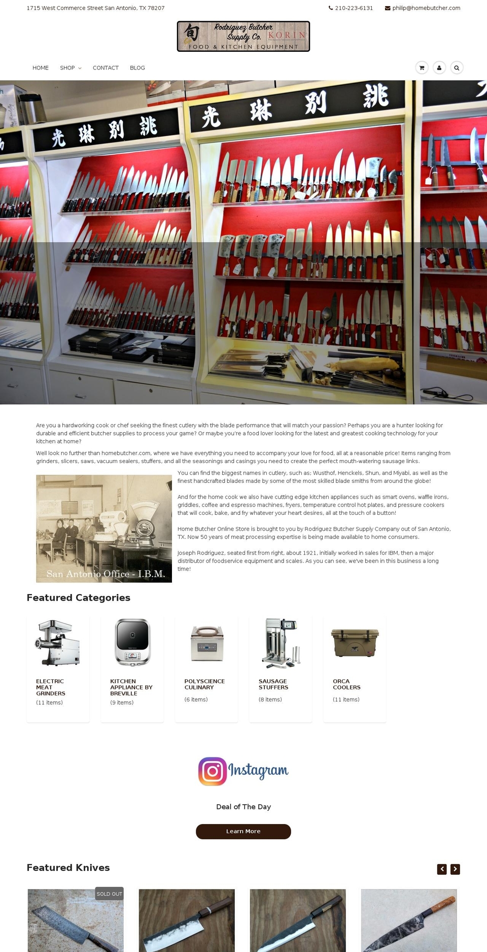 homebutcher.com shopify website screenshot