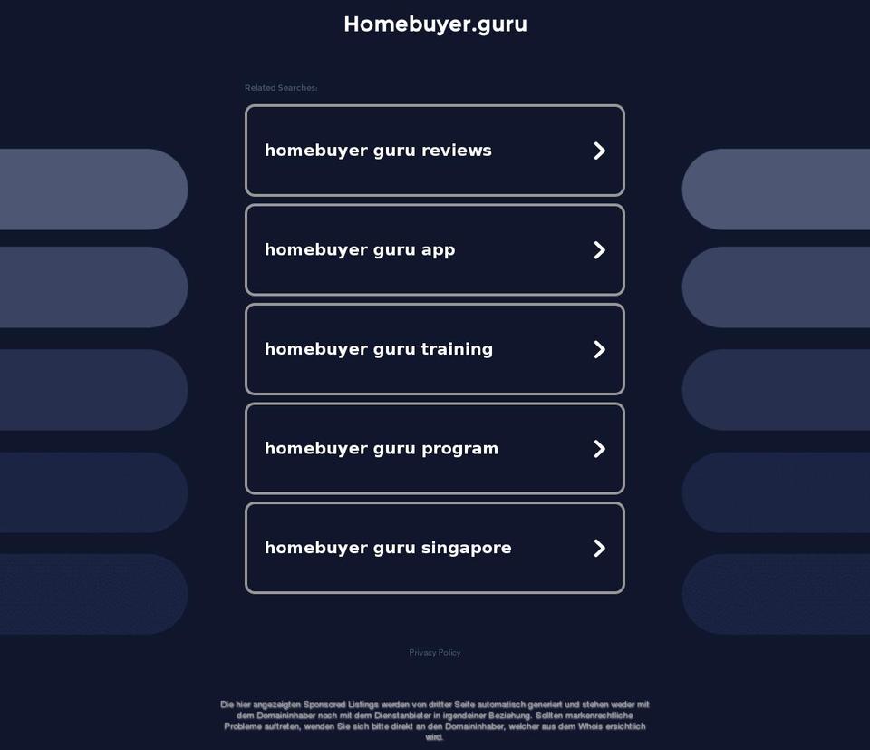 homebuyer.guru shopify website screenshot