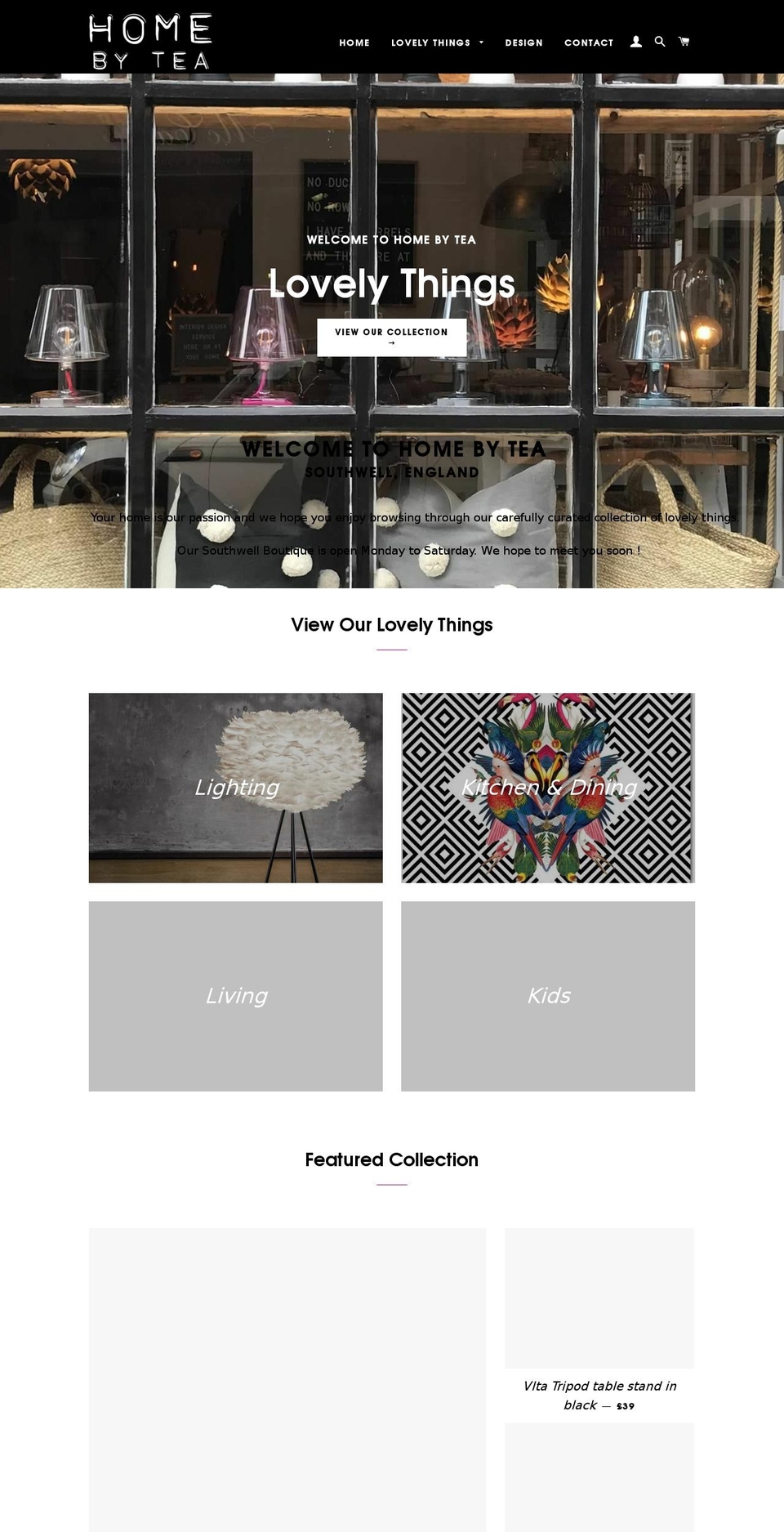 homebytea.com — Shopify storefront screenshot