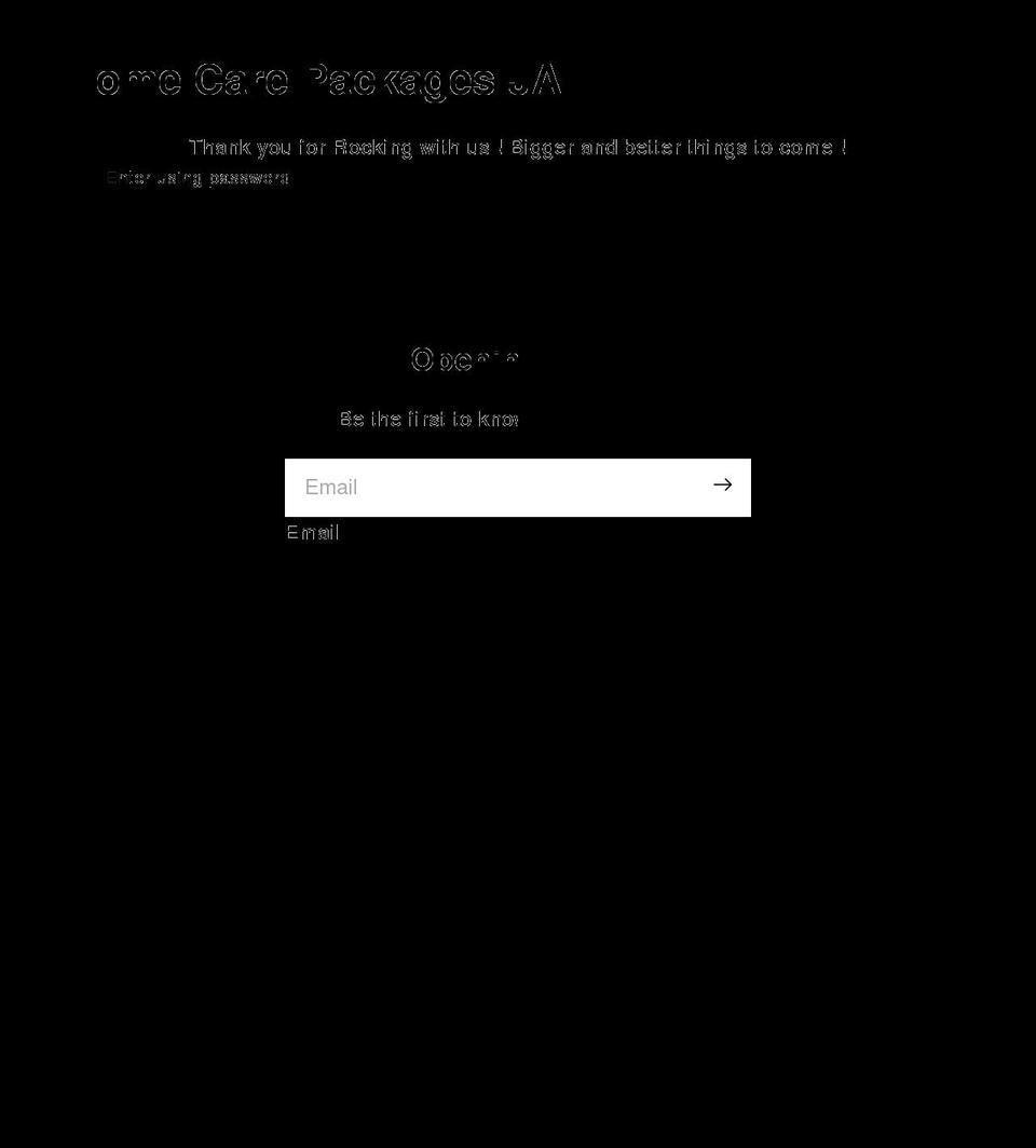 homecarepackagesja.com shopify website screenshot